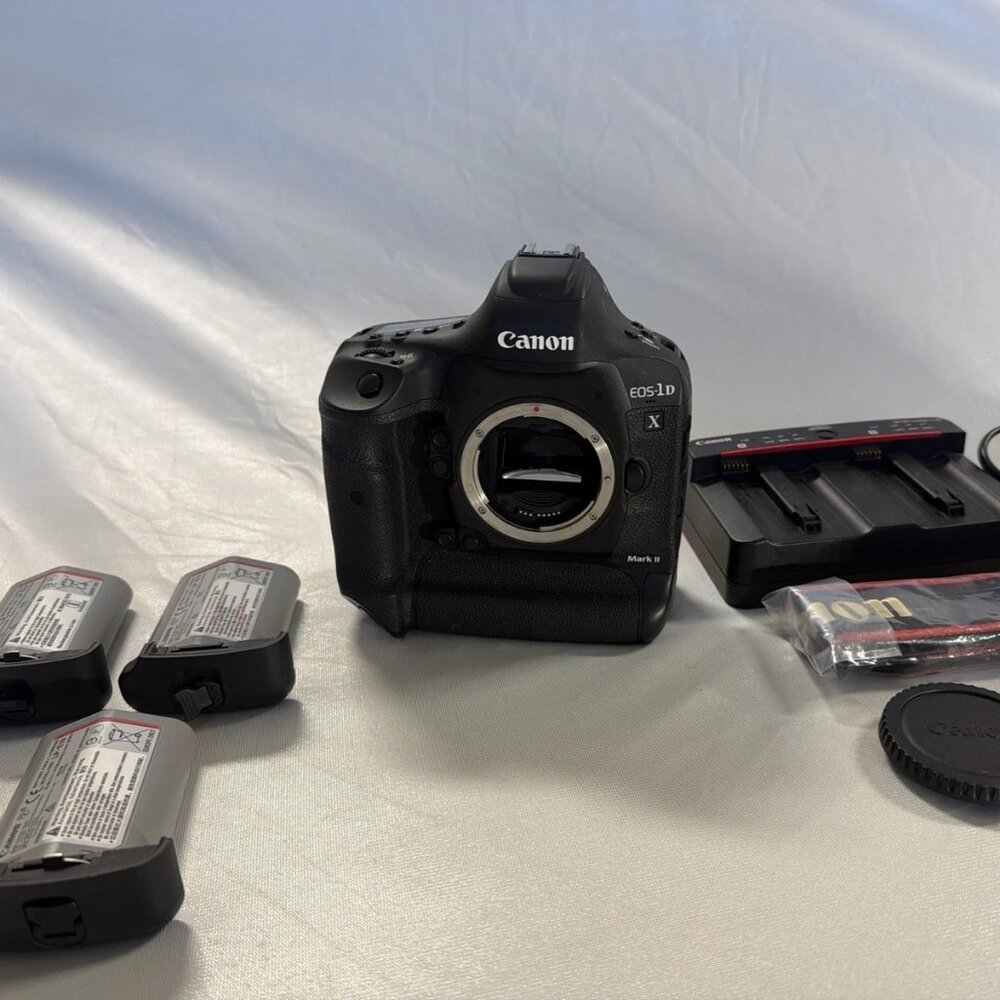 Canon EOS-1D X Mark II DSLR Camera – 55K Shutter Count – Pro Body with Extras
